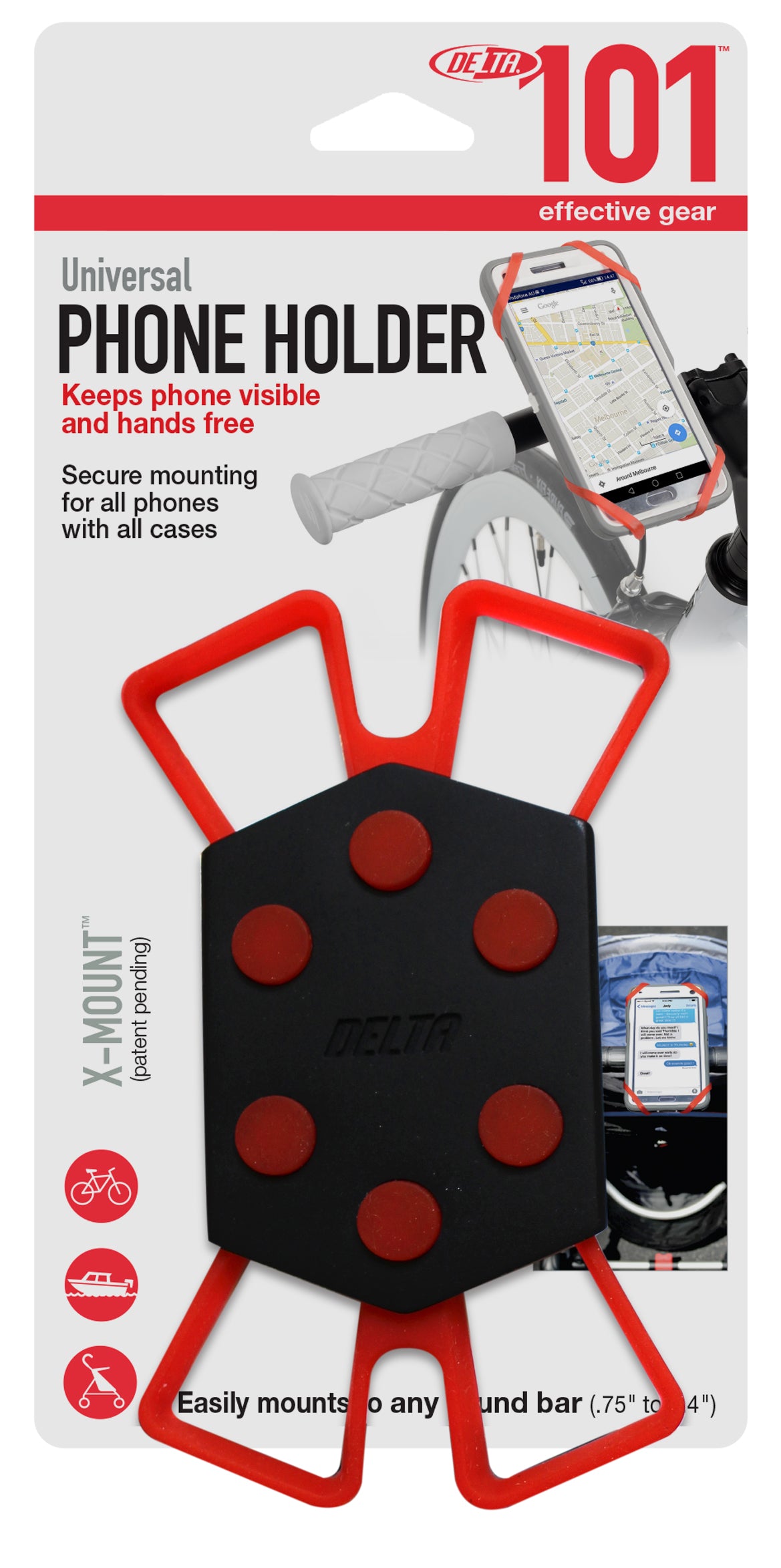 Phone Holder, Delta 101 Bike Handlebar Universal