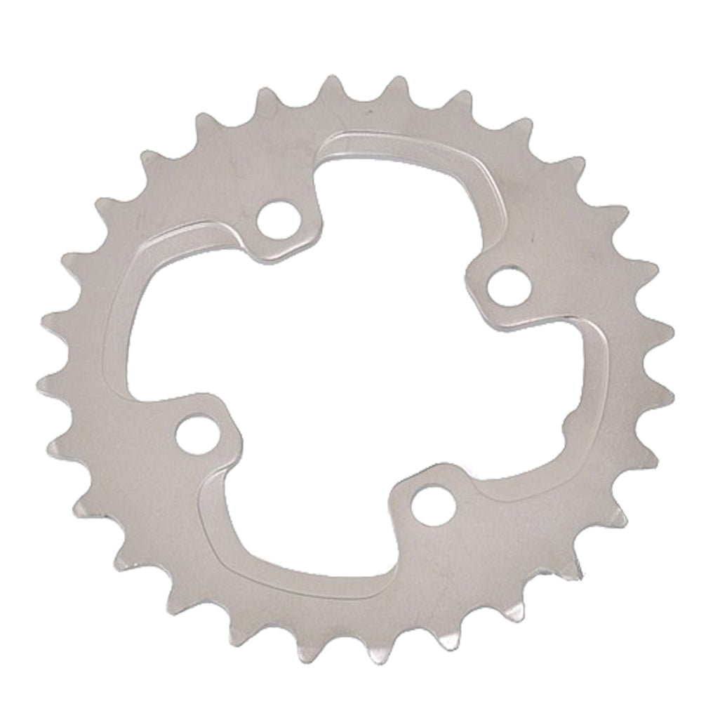 Chainring, Shimano XT M785 10-Speed Chainring - Silver Tooth Count: 28 Chainring BCD: 64