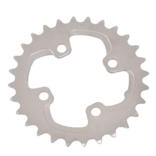 Chainring, Shimano XT M785 10-Speed Chainring - Silver Tooth Count: 28 Chainring BCD: 64