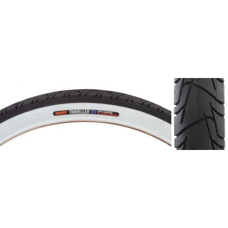 TIRE SUNLT 26x2.125 CST1218 BK/WHT TRAVELLER