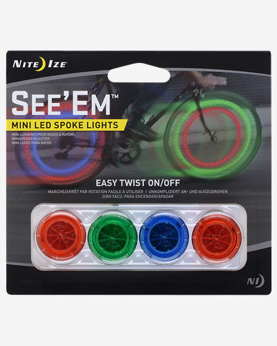 Nite Ize See 'Em LED Mini Spoke Lights - 4 Pack