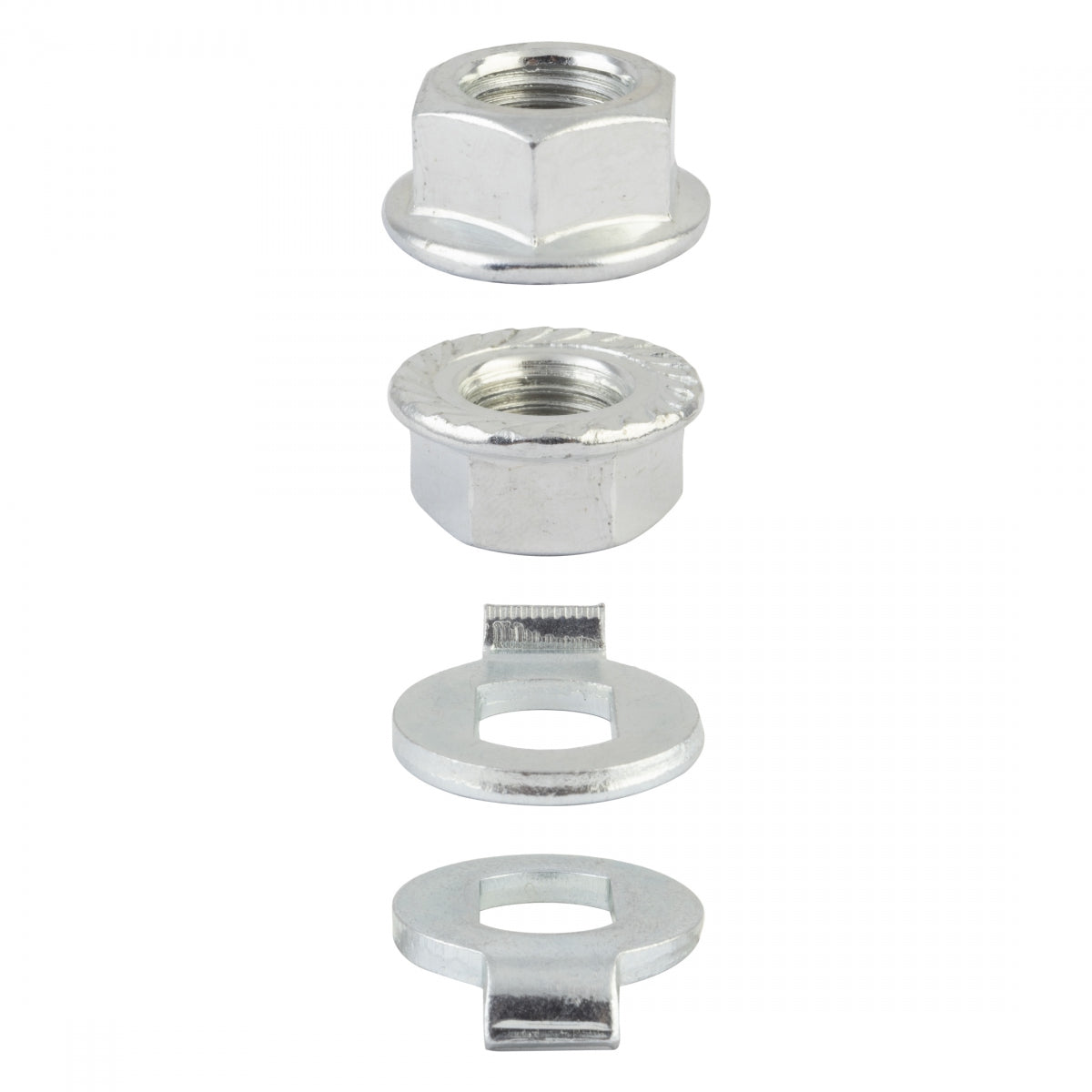HUB AXLE NUT SUNLT EBIKE M14x1.50mm FLANGED SET ONLY