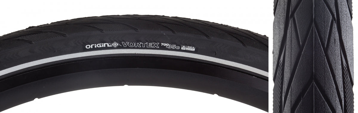TIRE ORIGIN8 VORTEX 700x35 WIRE BELT BK/BK/REF