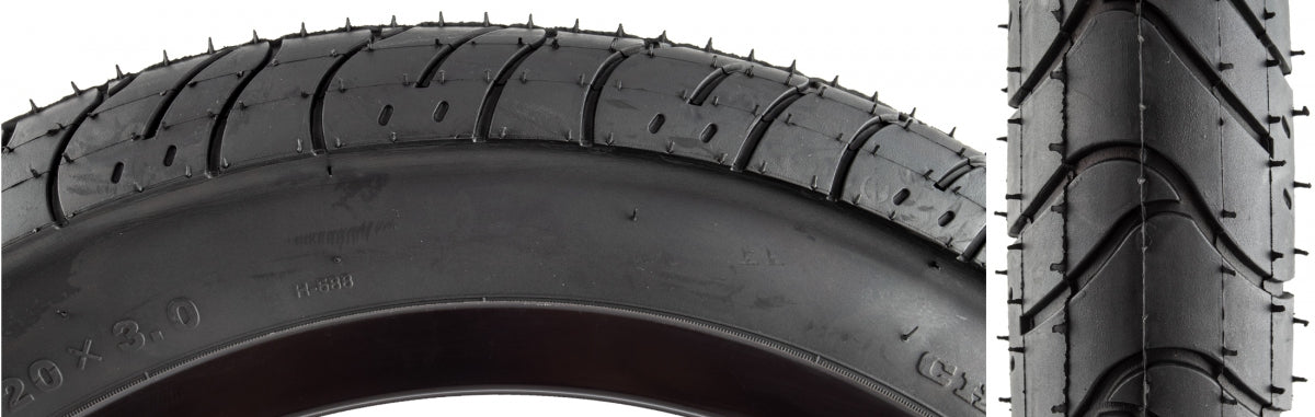 TIRE SUNLITE UTILIT 20x3.0 BK/BK H588 SEASIDE WIRE/30