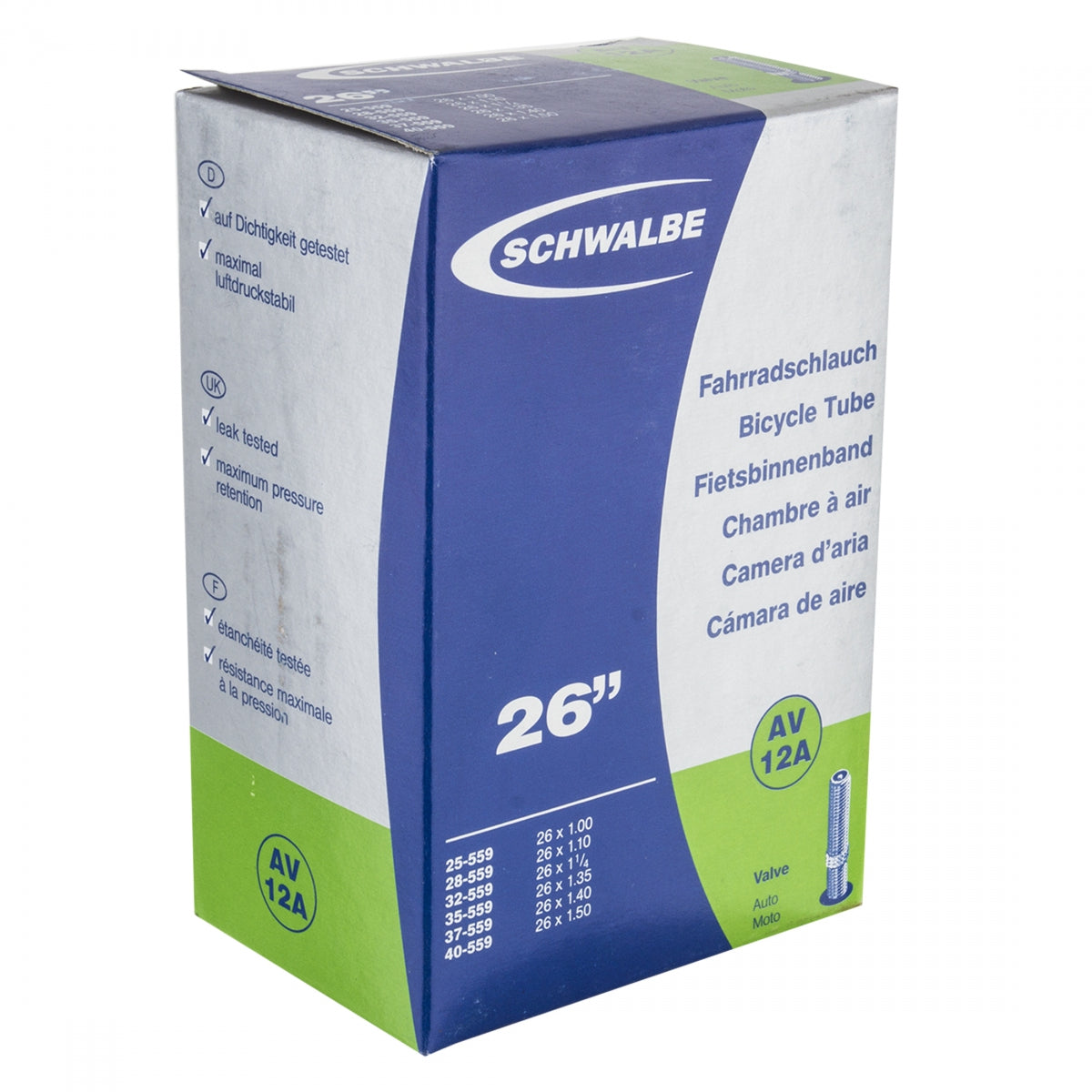 Tube, 26 x 1.0-1.5, Schwalbe 40mm SV