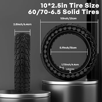 Tire, Scooter 60/70-6.5 Honeycomb 0x1080