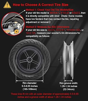 Tire, 10 x 2.125 Tubeless Scooter Tire