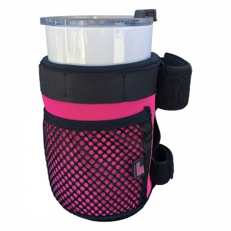 Cruiser Candy Freedom Insulated Drink Holder Pink Hook & Loop Straps