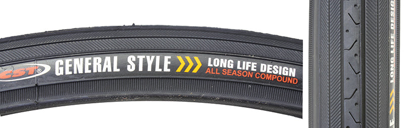 Tire, Sunlite Sports CST638 Road Bike Tire 27 X 1-1/4 Black