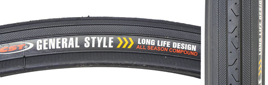 Tire, Sunlite Sports CST638 Road Bike Tire 27 X 1-1/4 Black